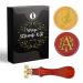 Yagugu Wax Stamps for Letter Sealing: 2Pcs Style Wax Stamp Sealer Seal Monogram Initial A Kit for Thanksgiving Christmas Halloween Wedding Invitations Party Envelope Alphabet Signatures Stamper Gift