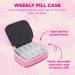 Buy Miamica Zippered 'My Pills' Pill Case - 8-Day Organizer in Pink Glitter Compact Medicine Box for Vitamins & Pills - International Shipping Available - Buy Online on GoSupps.com