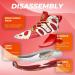 Ashion Men's Basketball Shoes - Non Slip Breathable Red Sneakers with Arch Support - Buy Online on GoSupps.com