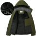 CAMEL Men's Winter Ski Jacket | Waterproof Snow Coat with Hood | X-Large Army Green - Buy Online on GoSupps.com