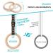 Vulken Wooden Gymnastic Rings with Adjustable Numbered Straps - 1.25'' Olympic Rings for Crossfit, Bodyweight Training & Core Workouts | Home Gym Rings with 8.5ft Exercise Straps and Workout Handles (Blue) - Buy Online on GoSupps.com