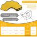 Buy Bonthee Halskrause Dog Collar - Breathable Adjustable Protective Collar for Post-Op Care | Leak Protection & Wound Prevention - XL Yellow - Buy Online on GoSupps.com