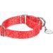 Then Martingale Dog Collars - Adjustable Heavy Duty Soft & Smooth - Large/Small Dogs (2.5cm Wide Red) - Buy Online on GoSupps.com