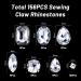 156 Pieces Sew on Rhinestones Claw Flatback Crystal Prong Setting Gems for DIY Crafts - White - Buy Online on GoSupps.com