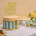 Tenhaisi Gold Glitter 100 Years Blessed & Loved Cake Topper - 100th Birthday Cake Topper -100 and Fabulous Birthday Cake Supplies - 100th Birthday Anniversary Party Decoration - Buy Online on GoSupps.com