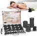 Hot Stones Massage Set, 28 Pcs Basalt Hot Stones with Heater Kit, Massage Stones for Professional or Home spa, Relaxing, Healing, Pain Relief 28PCS
