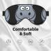SSIMOO Cartoon Hippo Print Eye Mask - Ultra-Soft Light-Blocking for Optimal Comfort & Restful Sleep - International Shipping Available - Buy Online on GoSupps.com