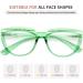 Eyekepper Rhinestone Reading Glasses for Women - Oversize Green Half-Moon Readers +2.75 Diopters - Buy Online on GoSupps.com