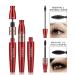 AZLESLOG Black Waterproof Eyeliner and 4D Silk Fiber Mascara Set - Long-Lasting, No Clumping, Natural-Looking Brows, All-Day Wear - Buy Online on GoSupps.com