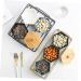 STOBAZA 1set Compartment Platter Platters Trays Fruit Container Sauce Plate Sauce Dish Snack Fruit Dish 30.3X13CM Golden - Buy Online on GoSupps.com
