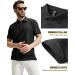 MIER Men's Regular-fit Golf Polo Shirt - Fashionable Casual Collared T-Shirt for Golfers - Black, Size Large - Buy Online on GoSupps.com