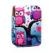Lipstick Case Leather Lip Gloss Lipstick Organizer with Mirror Mini Lipstick Holder Bag Colored Cartoon Owl D617q8wdfe