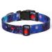 Suredoo Soft Nylon Dog Collar for Small & Medium Dogs - Comfort Fit Galaxy Design (L) - Neck 38-63 cm Width 2.5 cm - Buy Online on GoSupps.com