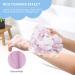 Toplive 2Pcs Bath Shower Loofah Sponge Set - Exfoliating Back Scrubber for Women and Men - Pink+Purple - Buy Online on GoSupps.com