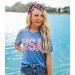 USA Patriotic Beaded Headband for Women - 4th of July American Flag Headpiece - Buy Online on GoSupps.com