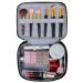 MKPCW Double Layer Travel Makeup Bag Organizer - Pink Toiletry Case - Buy Online on GoSupps.com