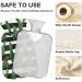 Naanle 2L Transparent Hot Water Bottle with Lid - Stripes Cactus Plant Design for Pain Relief Menstrual Cramps and Heat/Cool Therapy - Ideal for Hands & Feet - Buy Online on GoSupps.com