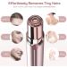 USB Rechargeable Flawless Facial Hair Remover for Women - Painless, Waterproof Hair Removal Device with LED Light - Includes Flannel Bag - Gold Finish - Buy Online on GoSupps.com