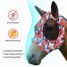 Buy Harrison Howard Stretchable UV Protection Fly Mask - Breathable with Mesh Eye Opening & Ventilating Ear Protection - Large Orange Geo-Print - International Shipping Available - Buy Online on GoSupps.com