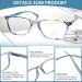 Zonlon 4-Pack Fashion Reading Glasses for Women | Blue Light Filter & Spring Hinges | Lightweight & Convenient 3.5x Magnification - Buy Online on GoSupps.com