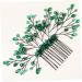 Ipetboom Green Branches and Leaves Hair Comb Leaf Hair Comb Decor Wedding Hair Accessories Wedding Headdress Crystal Leaf Headdress Wedding Crystal Hair Decor Leaf Comb Hairpin - Buy Online on GoSupps.com