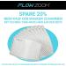 FLOWZOOM Black Fabric Masks | Washable Mouth & Nose Protection | Adjustable Elastic Bands | Size M - International Shipping Available - Buy Online on GoSupps.com