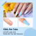 ROSALIND Blue Poly Nail Gel Set - 6 PCS Nail Extensions Gel, Clear Glitter Jelly Poly Nails, White Blue Sparkle Art - 15ML - Buy Online on GoSupps.com