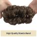Shop Sofeiyan Hair Part Tendrils & Updos - Wavy Messy Chignon Hair Extensions for Women in Medium Brown & Light Chestnut Brown (40g) - Buy Online on GoSupps.com