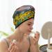 Hair Towel Wrap for Quick Drying - Button Closure Towel Turban in Horse Sunflowers | Shop Internationally - Buy Online on GoSupps.com