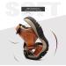 BINSHUN Men's Leather Hiking Sandals - Brown, Size 9.5 | Closed Toe Water Shoes for Sports & Beach Activities - Buy Online on GoSupps.com