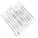 Stainless Steel Wax Carvers Set  Polymer Pottery Clay Spatula Carving Tool for Modeling  Sculpting and Shaping  Set of 12
