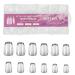 Short Nail Tips - 600PCS Half Matte Soft Gel Nail Tips Full Cover False Nails Tips Clear Acrylic Fake Nails Tips for Press On Nails Short 12 Size 600 PCS (600-Short-B) B Short