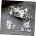 Angoily 1 Hair Comb Hair Accessories Delicate Hairpin Perfume Nozzle Replacement Cap Headdress Decorate Hair Barrettes Tiara Hair Clips Three Piece Suit White Alloy Chic Women's - Buy Online on GoSupps.com