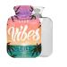 Good Vibes Hot Water Bottle with Cover 2L for Pain Relief Bed Hand Feet