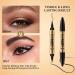 2-in-1 Magic Eyebrow Pencil Dark Brown - Waterproof 4 Fork Tip Microblading Eyebrow Pen for All-Day Natural Brows - Shop Now - Buy Online on GoSupps.com