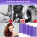 Qinersaw 40pcs Papilotten Curlers - Heatless Flexible Hair Rollers for Women & Girls | Includes 2 Combs & 3 Clips - Black & Purple - Buy Online on GoSupps.com