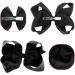 2Pcs Black Ribbon Hair Bow Clips for Girls & Women | 3 inch Ponytail Holder with Duckbill Clip - Buy Online on GoSupps.com