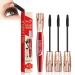 Yanquina Super Long Mascara Yankina Super Long Mascara Yankina Mascara De Pesta as Yanquina 4D Silk Fiber Lash Mascara Waterproof Long Lasting No Clumping (3Pcs)