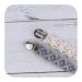 Pacifier Chain Cotton Pack of 3 - Baby Pacifier Strap Clips for Newborns (Beige Pink Gray) | Ideal for Boys & Girls - Buy Online on GoSupps.com