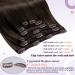 Laavoo Real Hair Clip-In Extensions - Light Brown & Ash Brown | 105g 40cm (16 inch) - Premium Quality for Hair Recovery - Buy Online on GoSupps.com