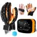 Upgraded Version Stroke Hand And Finger Function Rehabilitation Robot Gloves For Arthriti Hemiplegia Stroke Cerebral Palsy Hand Paralysis Patient Recovery Physiotherapy Workout Equipment Left hand size M