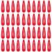DAZISEN 40 Pack Hair Clips For Girls Metal Snap Kids Barrettes Women'S Hair Accessories Colorful Candy Lovely Simple Hairstyle Clips Red