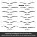 4D Tattoo Eyebrow Transfers | Waterproof & Long-Lasting | 88 Pairs | Realistic Black Fake Eyebrows | Christmas Gift | Black-02 - Buy Online on GoSupps.com