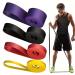 Pull Up Assist Resistance Band Set for Working Out Men Women Long Eexercise Bands Resistance Bands for Stretching Fitness Training Physical Therapy normal Yellow+red+black+purple