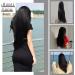 22 Off Black Synthetic Clip in Hair Extension - Full Head Double Weft Hairpiece for Women - Buy Online on GoSupps.com