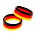 MTS shoecare Fan Rings Finger Rings Fan Jewelry Germany black/red/gold for women and men Set of 2 pieces 54 / 17.2 mm