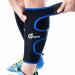 Odoland Calf Compression Sleeve Calf Brace for Calf Pain Relief Strain Sprain Tennis Leg and Calf Injury - Guard Leg and Adjustable Shin Splints Support for Sport Recovery Fitness and Running #1 Blue