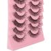 False Eyelashes Set 10 Pairs of 3D Lightweight Wispy Fluffy False Eyelashes Perfect for a Full and Flirty Look Reusable DD Curl Cat Eye Lashes for Stunning Eyes Makeup Cosplay Special Occasions - Buy Online on GoSupps.com