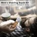 Mens Razor Brush and Bowl Set - 3-in-1 Wooden Handle Shaving Kit | Perfect Gift for Dad Husband & Friends - Ideal for Birthdays & Valentine's Day - Buy Online on GoSupps.com