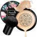 Mushroom Head Air Cushion CC Cream, Concealer Lasting Nude Makeup Moisturizing BB Liquid Foundation, Even Skin Tone Makeup Base Primer A-Natural